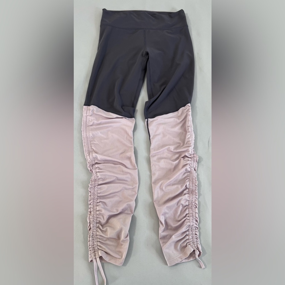 Fabletics PureLuxe Womens Dusty‎ Pink Cashel Foldover Active Leggings Size XL